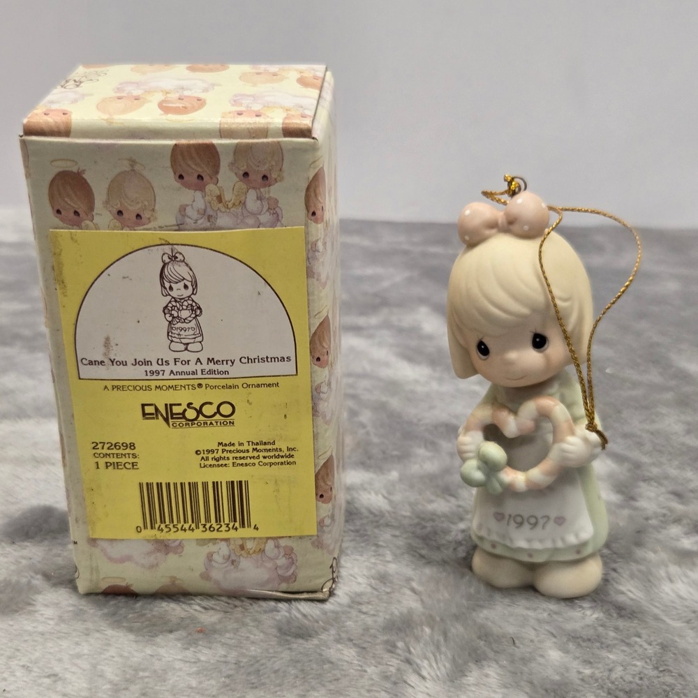 Precious Moments 1997 Annual Edition Ornament Cane You Join Us 272698 Enesco